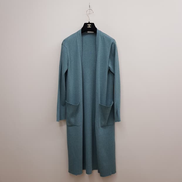 한섬 타임 캐시미어 롱 니트 가디건 F사이즈