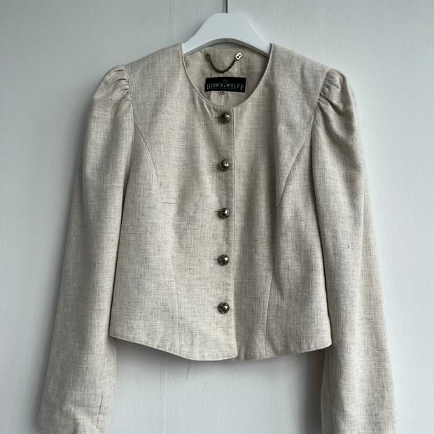 Berwin & Wolff 린넨 퍼프 자켓