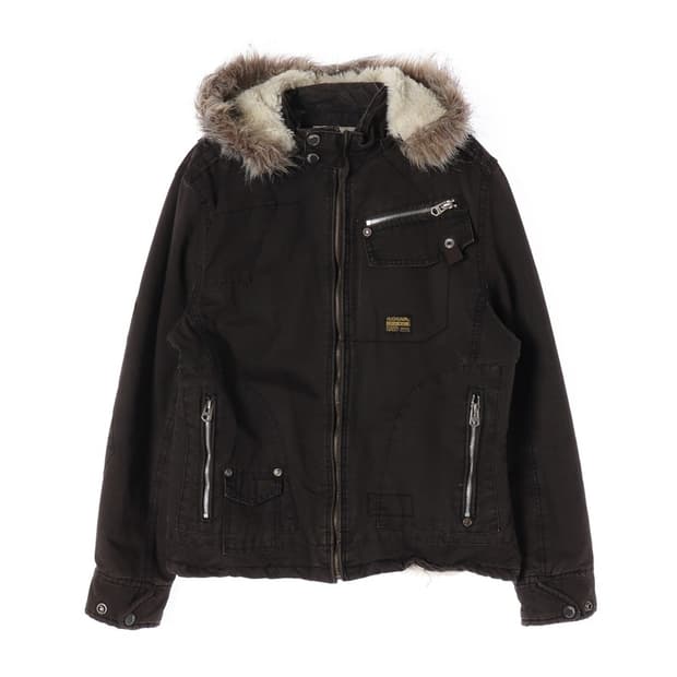 AFRICAN EAGLE 다크브라운 양털 후드 자켓 M