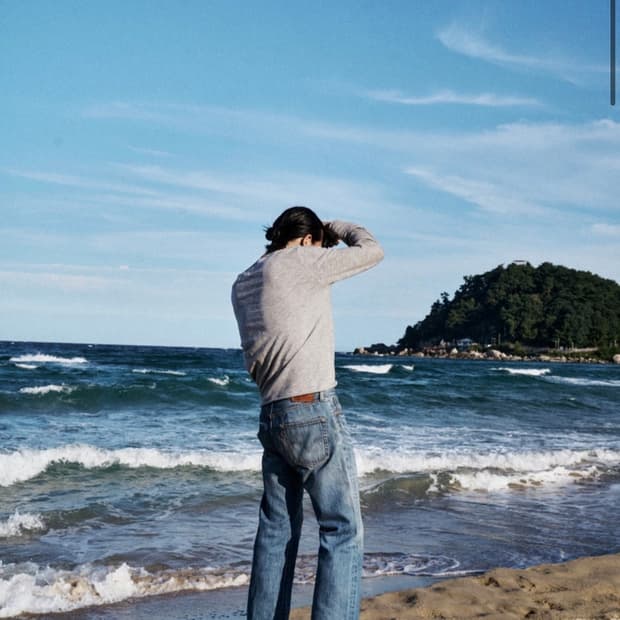 구매)모노프라베 텍스쳐 롱슬리브 그레이 2사이즈