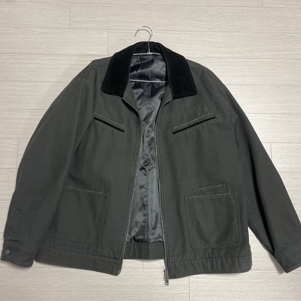 레더리 데미지 라인 워크 자켓 [KHAKI