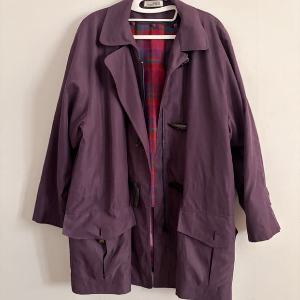 빈티지 퍼플 코트