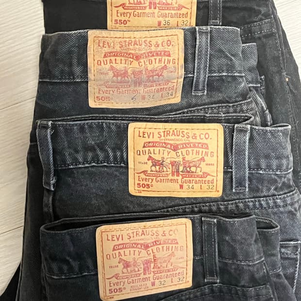 90s,00s Levi’s black jeans bundle 