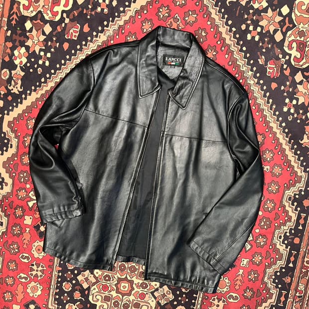 ( XL ) 이태리 가죽자켓 레더자켓 양가죽자켓 빈티지가죽 