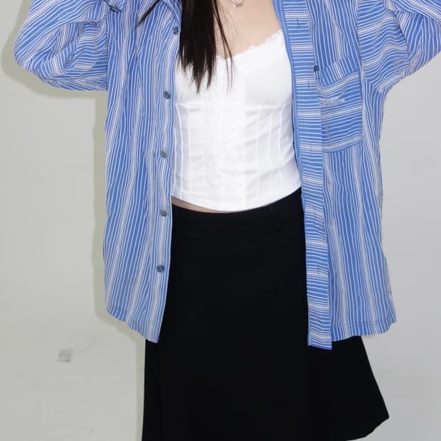 스카이 스트라이프 셔츠