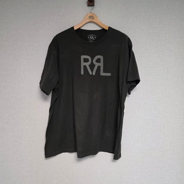 RRL 더블알엘 로고 저지 반팔 티셔츠 XXL
