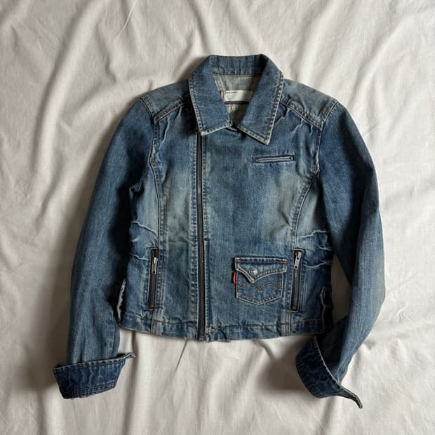 Levi's 리바이스 걸즈 데님 라이더 자켓 M
