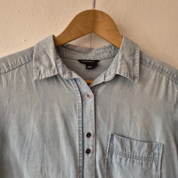 클럽모나코 여성 찰랑연청셔츠 S사이즈