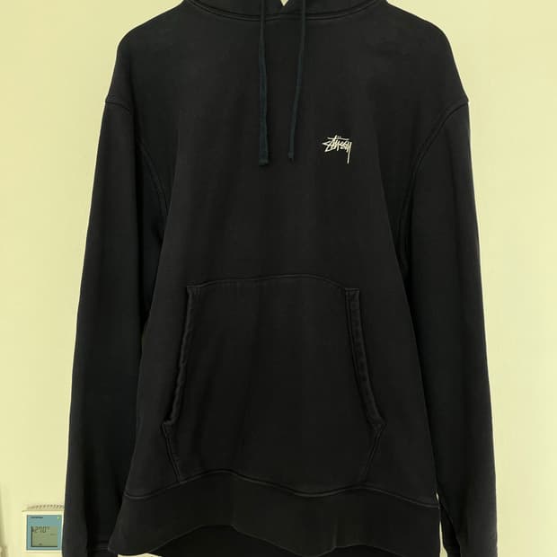 스투시 네이비 후드 L사이즈