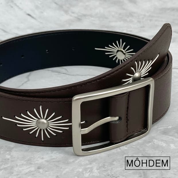 [(Unisex] 웨스턴 클래식 자수 벨트