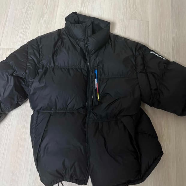 살로몬컨투어 다운 자켓 블랙L