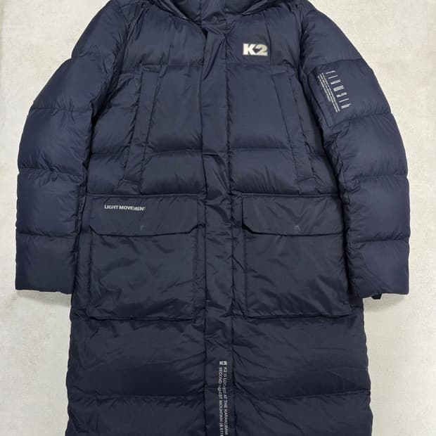 K2 플라이워크 라이트무브먼트 다운 롱패딩 네이비 105