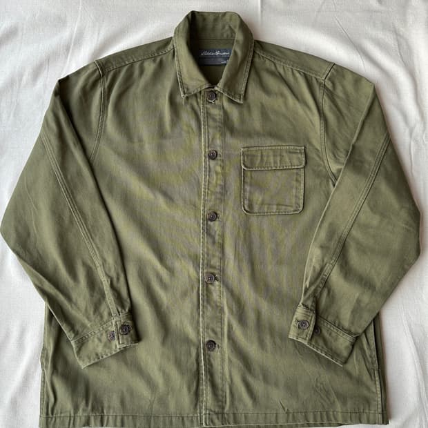 L 에디바우어 워크셔츠 올리브그린