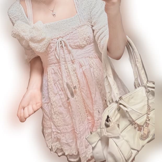 세트3개) 리즈리사 원피스 + 세실맥비 백리본원피스 + 가방 ) 히메갸루