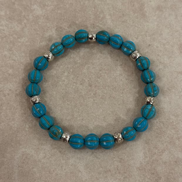 터키 산호석 실버포인트 팔찌