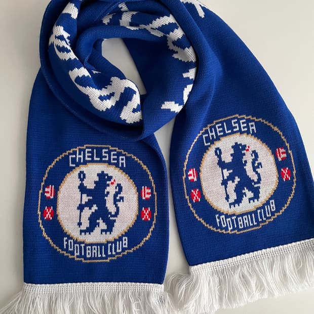 첼시 머플러 목도리 16-17시즌 블루 화이트