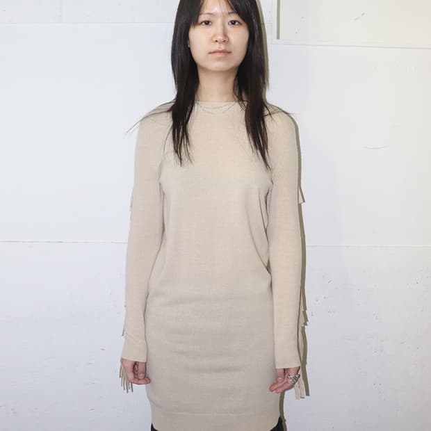 MM6 16AW 프린지 니트 원피스