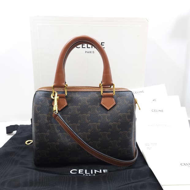 A+ / 셀린느 보스턴백 스몰 탄 풀구성