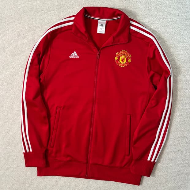 아디다스 맨체스터 유나이티드 레드 로고 져지
