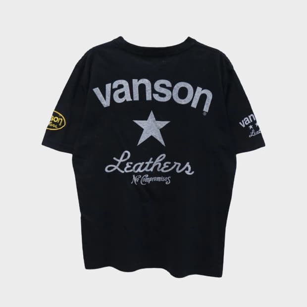 밴슨 레더 로고 반팔 티셔츠 55665