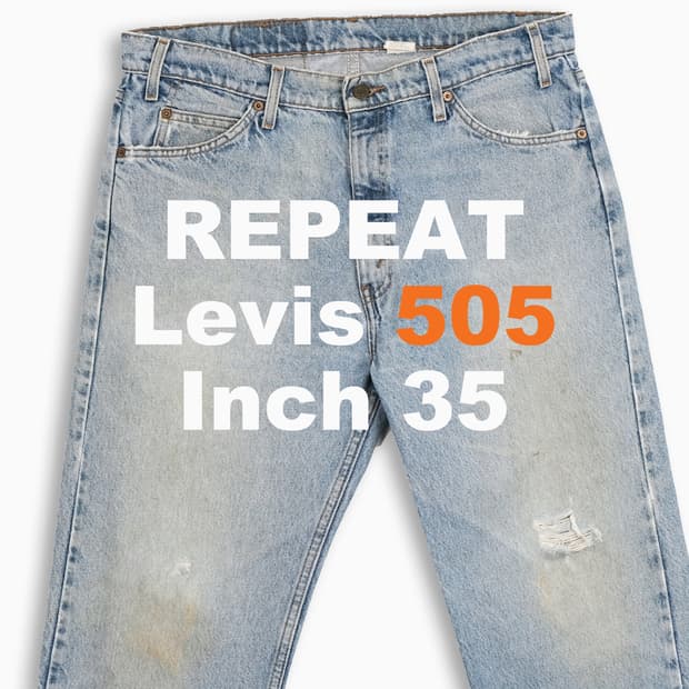 빈티지 리바이스 505 오렌지탭 연청 90s 35인치 OR50536185