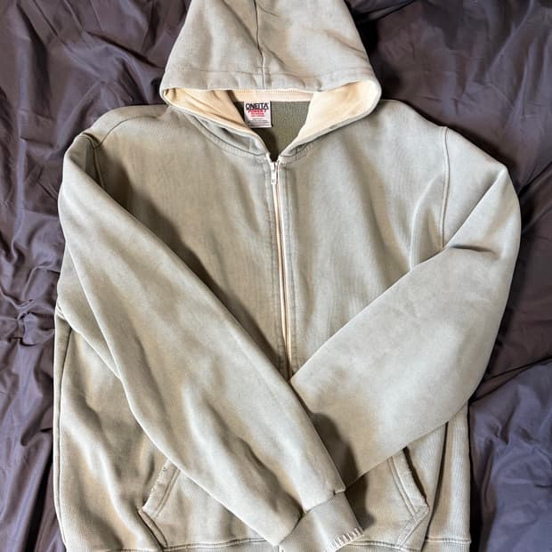 소버샵 후드집업 카키