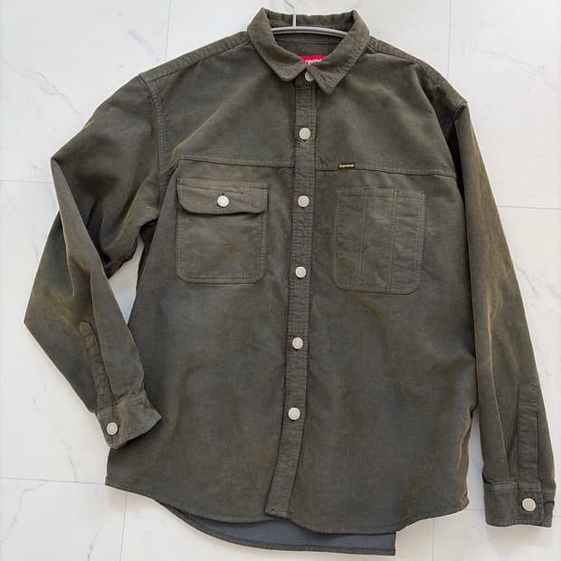 슈프림 코듀로이 셔츠 M