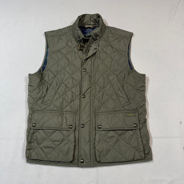 L) 폴로 랄프로렌 올리브 클래식 퀼팅 조끼 베스트