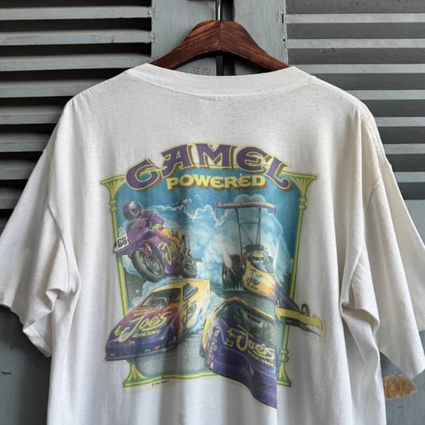 [XL]90's CAMEL Made in USA 카멜 레이싱 티셔츠