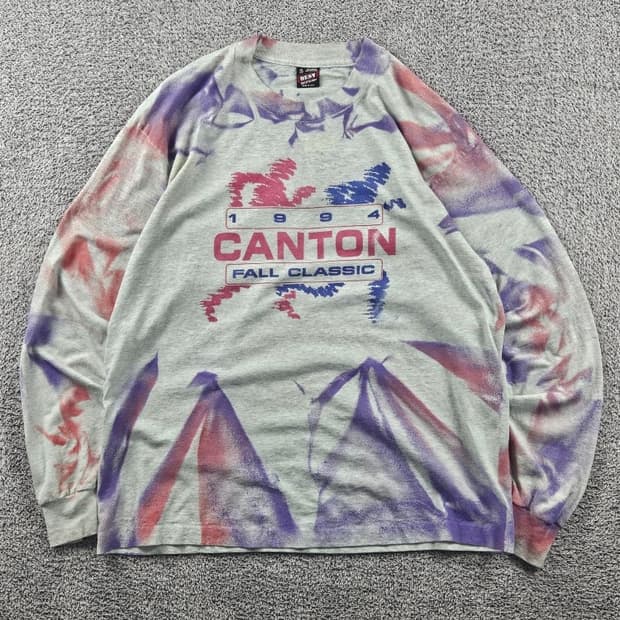 8~90s USA프룻오브더룸 커스텀 싱글스티치 롱슬리브(XL)/11427