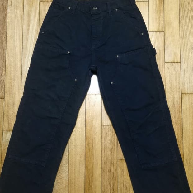 칼하트 더블니 워크팬츠 B136 블랙