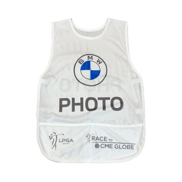 (L) BMW LPGA 포토그래퍼 화이트 조끼 