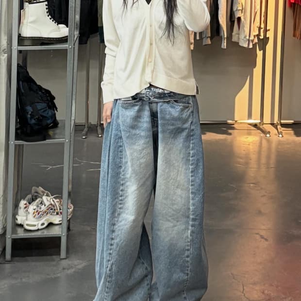 라코스테 썸머 브이넥 티핑 가디건 A3177