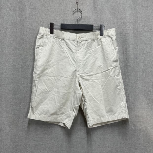 [L밴딩] 유니클로 린넨 + 아사면 혼방 밴딩 반바지