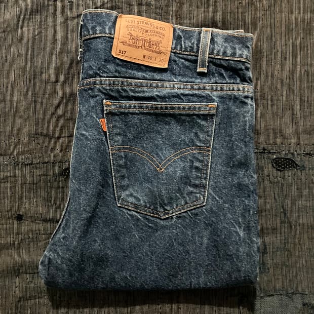 🇺🇸 90s USA 빈티지 리바이스 517 부츠컷 데님 팬츠