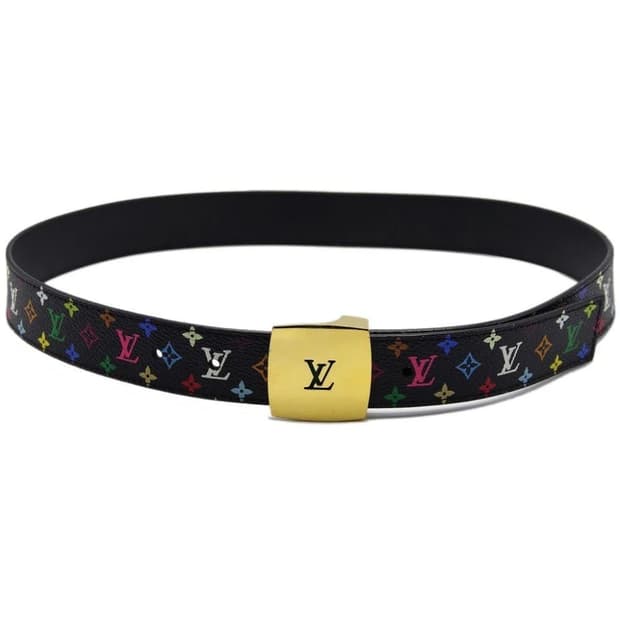 S/S 2003 루이비통X무라카미 타카시 멀티컬러 모노그램 벨트