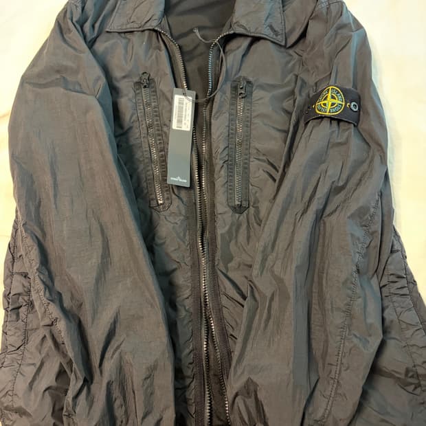 [L] 스톤아일랜드 크링클랩스 셔츠 자켓