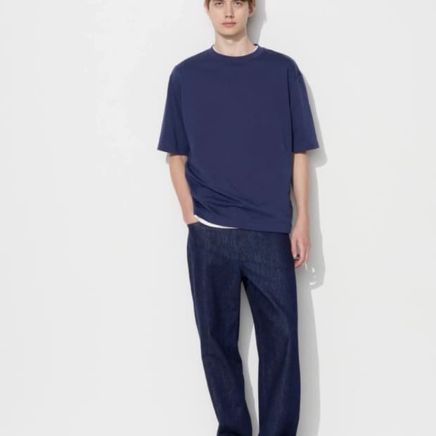 유니클로 와이드 스트레이트 진 30