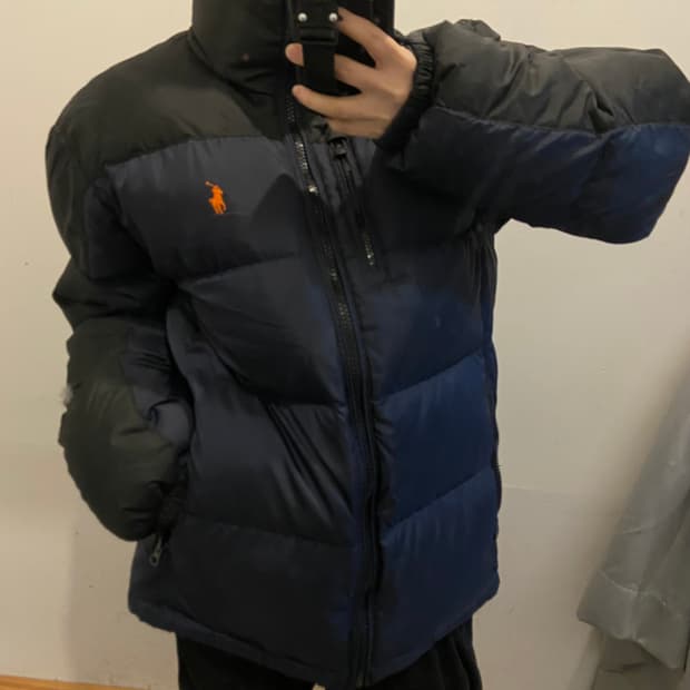 폴로랄프로렌 오렌지 포니 다운 자켓