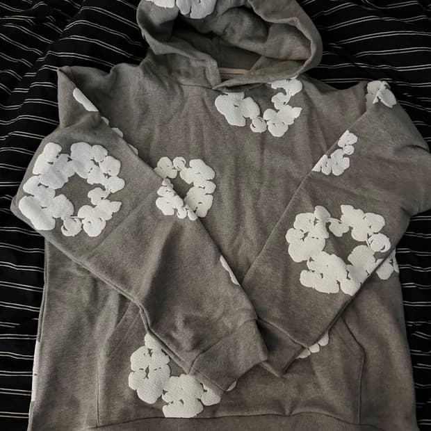 데님티어스 그레이 후드티 M