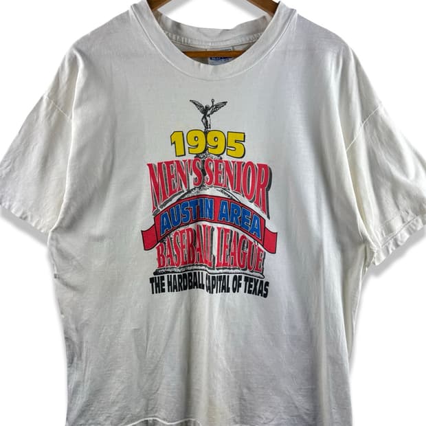 90S 미국생산 싱글스티치 1995 오스틴 그래픽 티셔츠2642