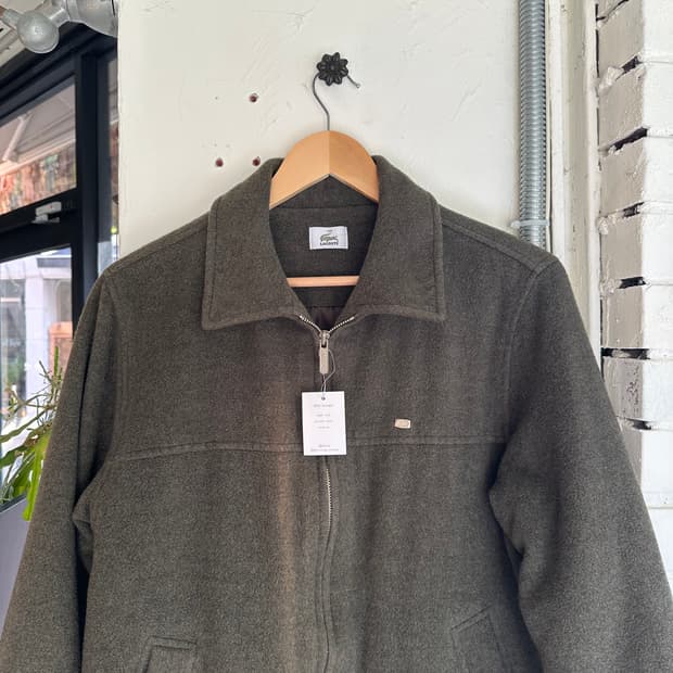 15502 - 라코스테 카키 울 자켓