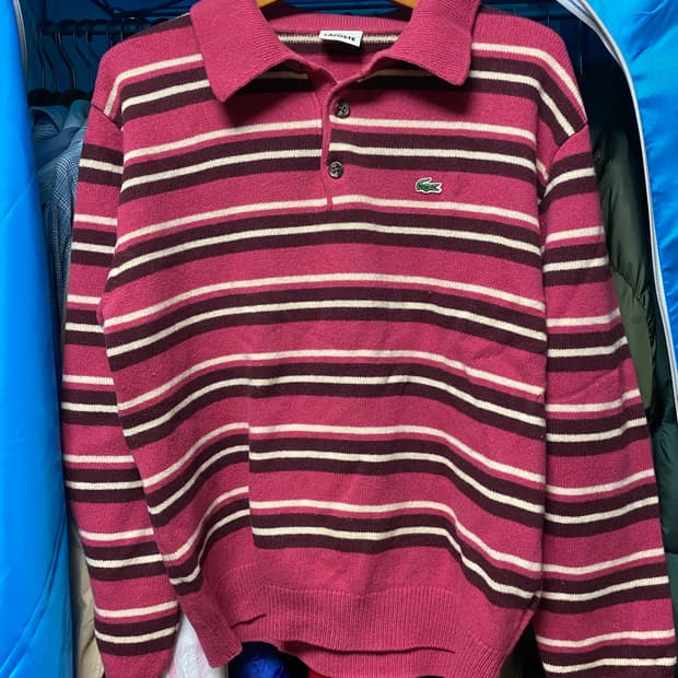 라코스테 스트라이프 카라니트 105