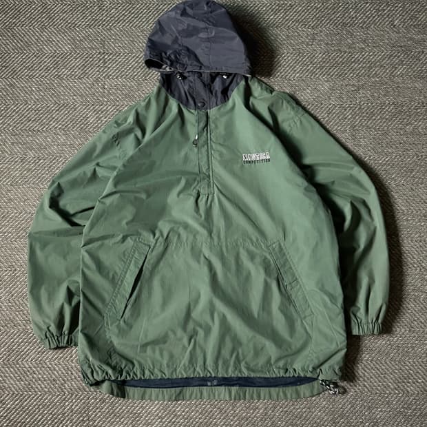 90s 노티카 올드스쿨 나일론 후드 아노락 자켓 (110)