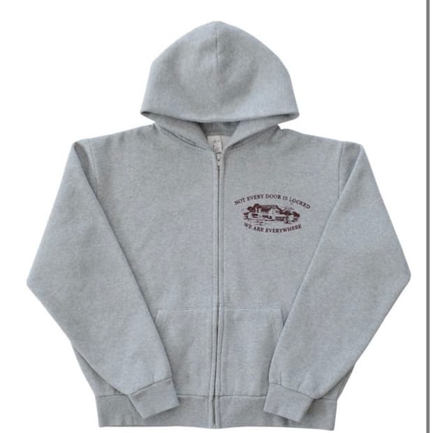 [L] 컬렉트피시스 후드집업 그레이 새상품