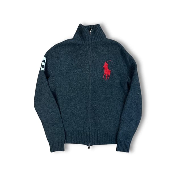 폴로랄프로렌 빅포니 니트 집업
