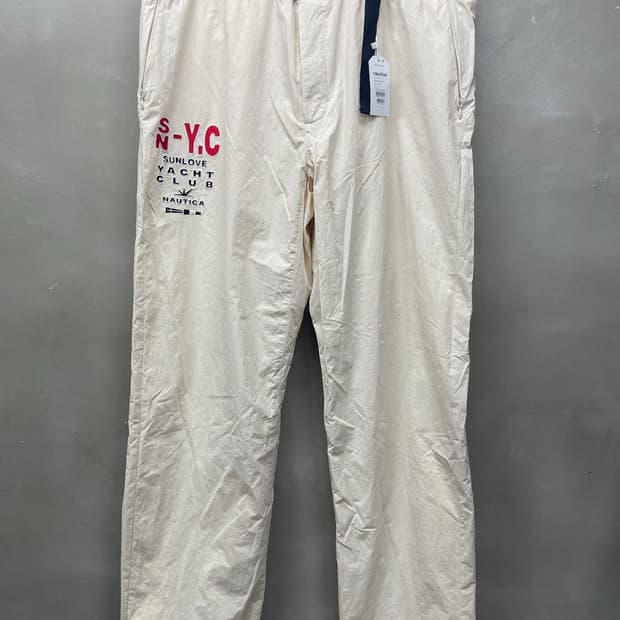 노티카 새상품 나일론 스트랩 팬츠 36 IVORY XL