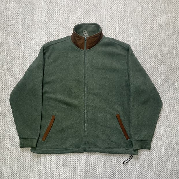 NYC 포레스트 그린 플리스 집업 