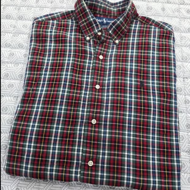 폴로 랄프로렌 체크 셔츠 남방 110