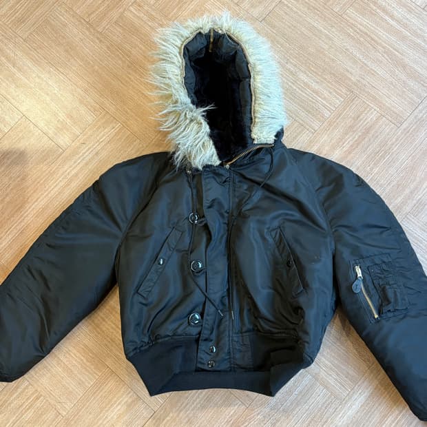 XL 80s N-2B 아비렉스 미군 플라이트 자켓 군용 IDEAL 지퍼